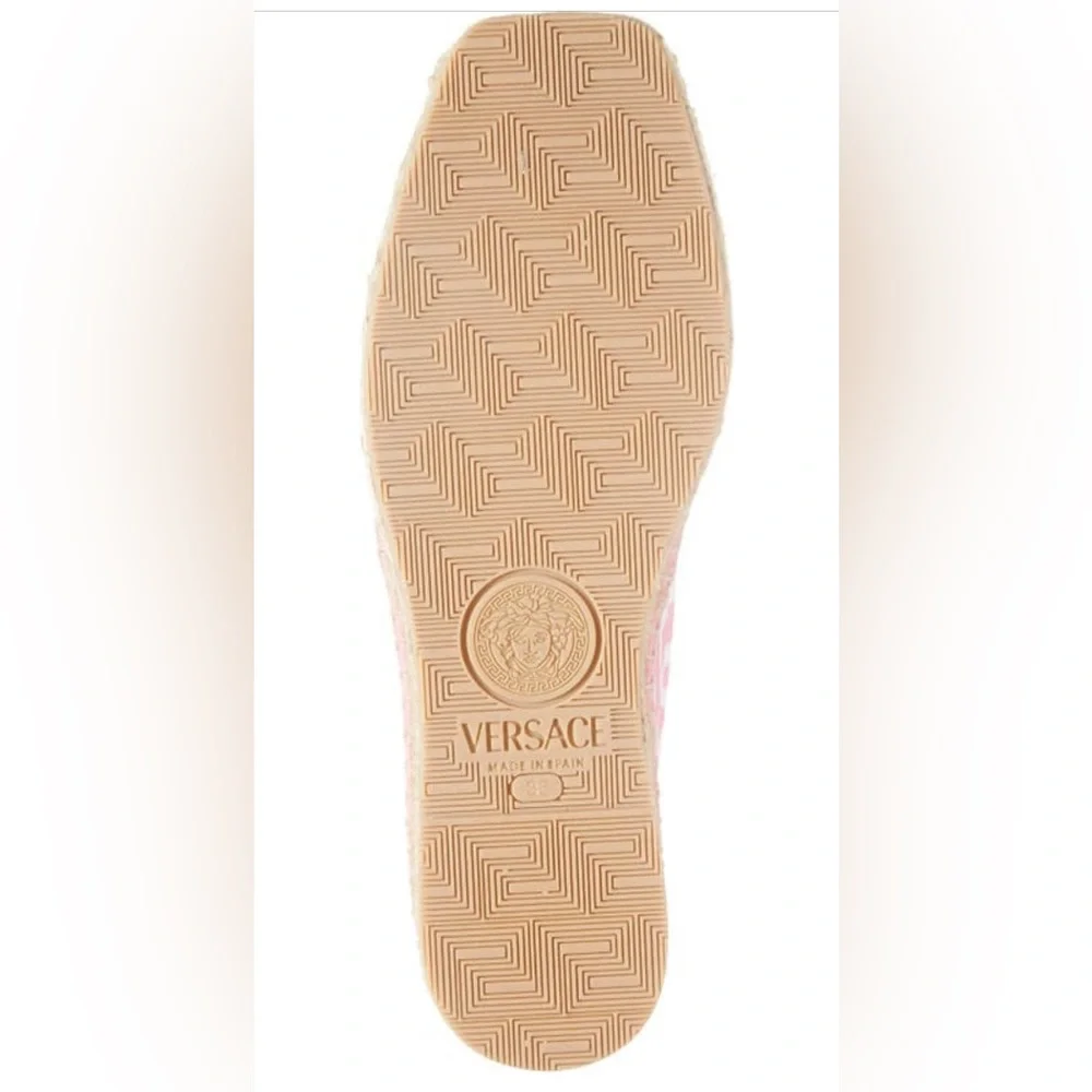 Versace Logo Print Espadrilles